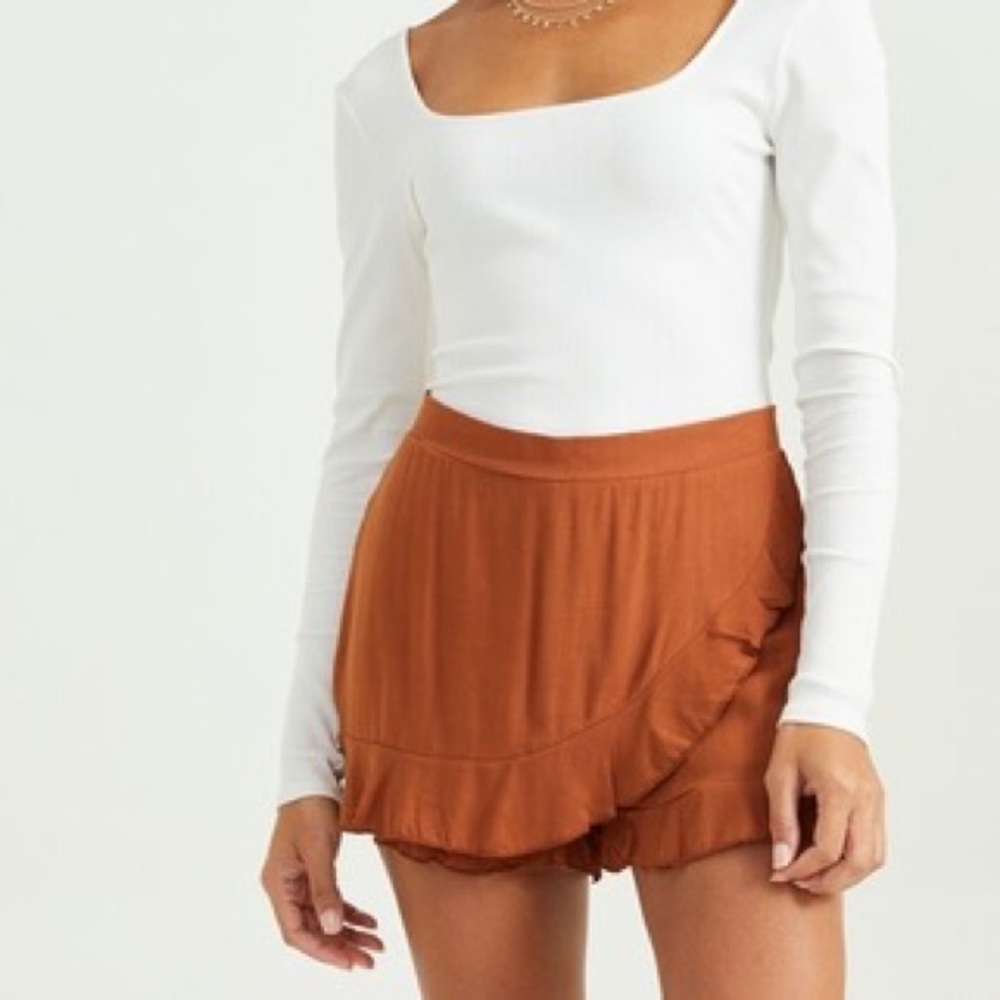 Altar’d State Orange Mini Skirt